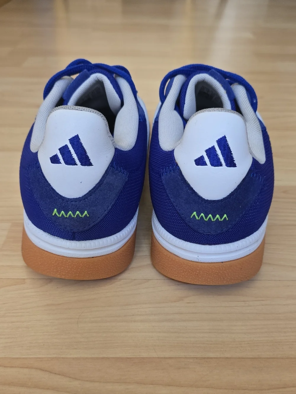 Adidas Men's Handball Spezialist Indoor Lucid Blue/White/Lucid Lemon Size 7.5